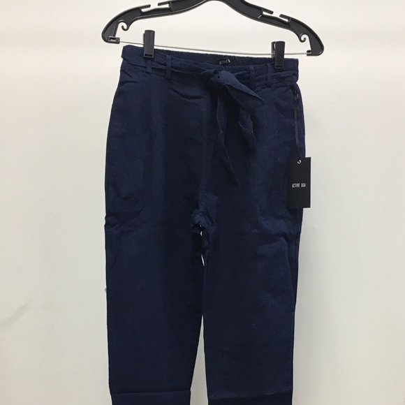 Linen Tie Waist Pants - Picture 5 of 7